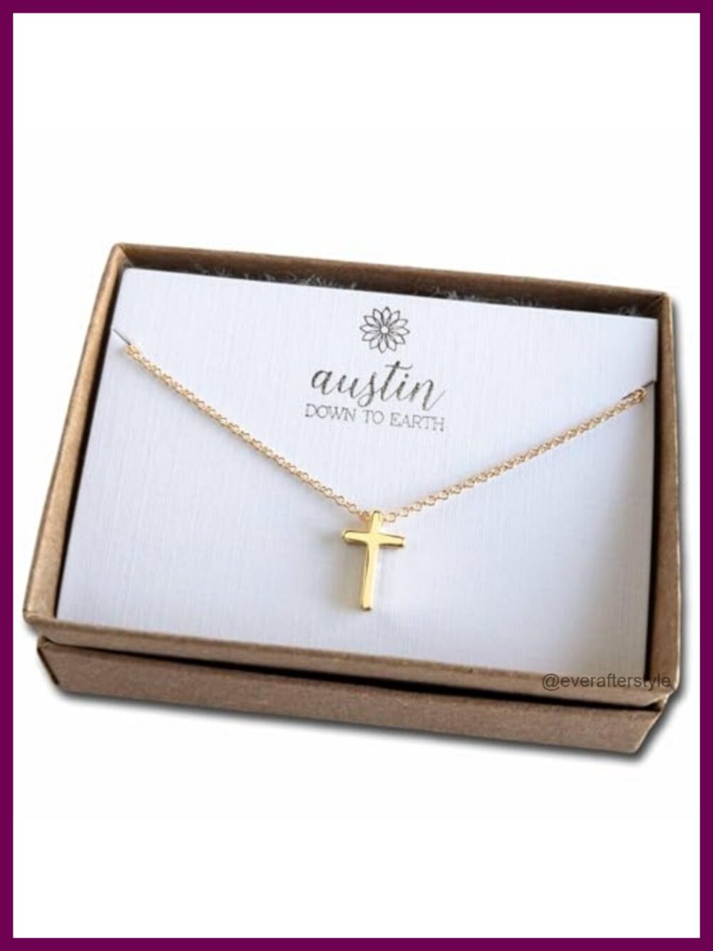 14k Gold Filled Tiny Cross Necklace for Women, Christian Gift, Baptism